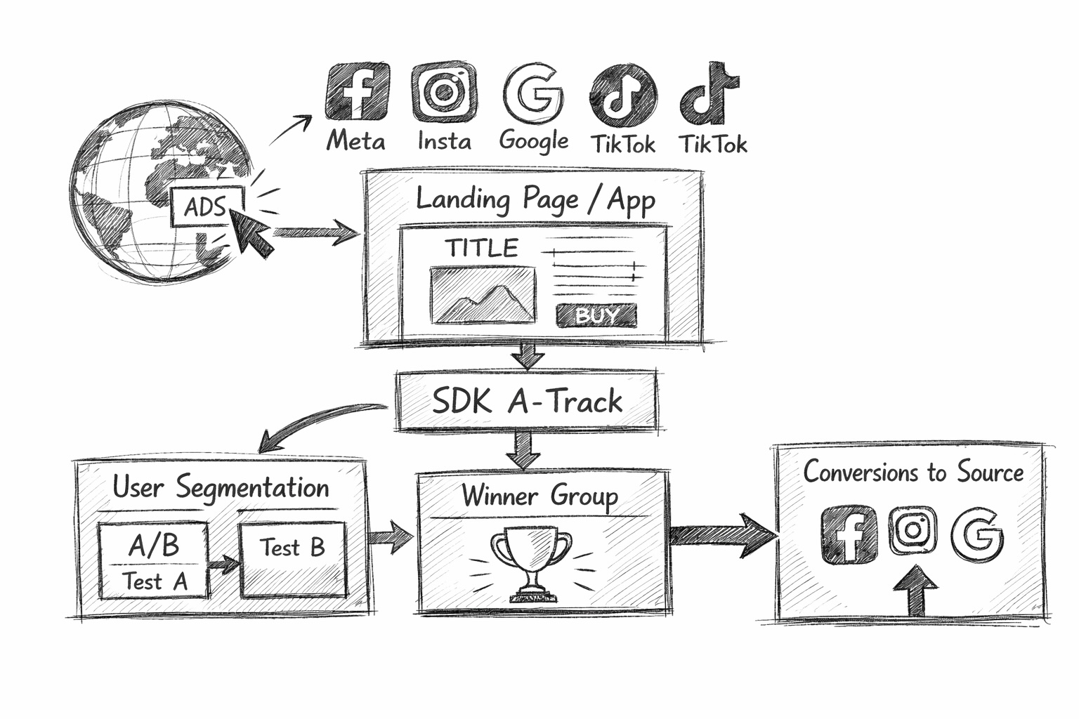A-TRACK user enrichment flow